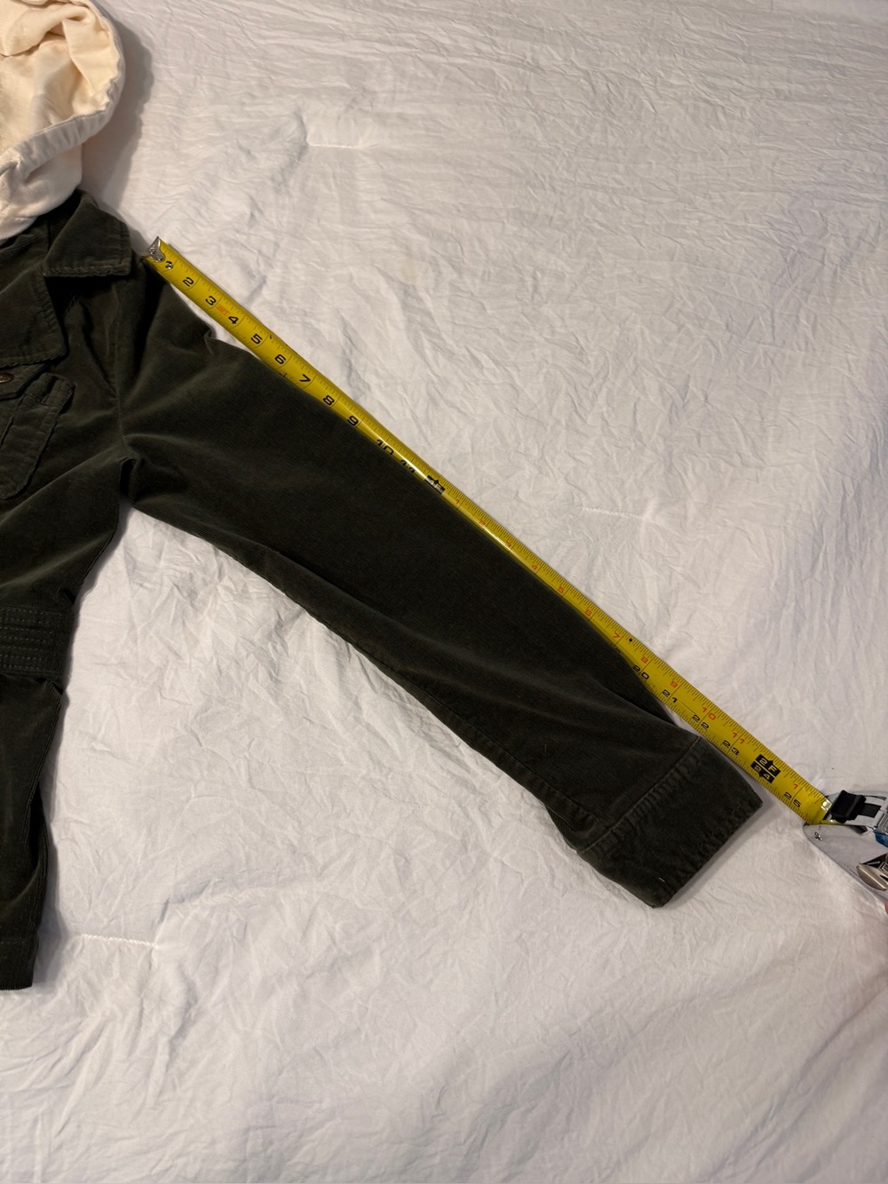 For Joseph Fortune Corduroy Hooded Jacket Medium Green Cream Vintage Y2K
Grunge - Picture 14 of 16